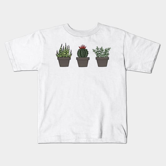 Cactus Kids T-Shirt by valentinahramov